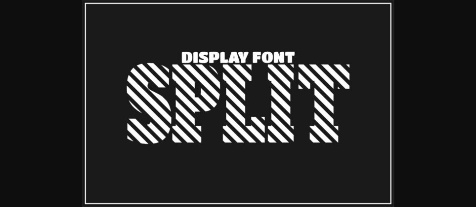 Split Font Poster 3