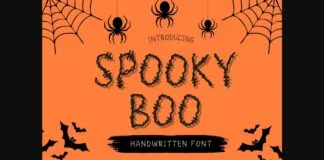 Spooky Boo Font Poster 1