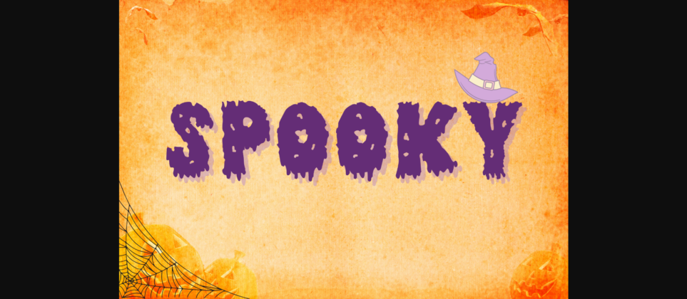 Spooky Font Poster 3