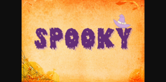 Spooky Font Poster 1