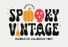 Spooky Vintage Font Poster 1
