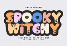 Spooky Witchy Font Poster 1