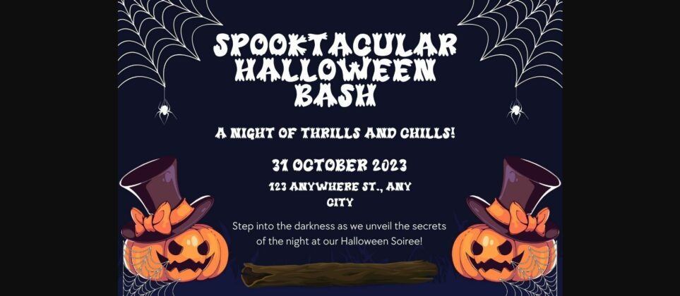 Spooky Wood Font Poster 4