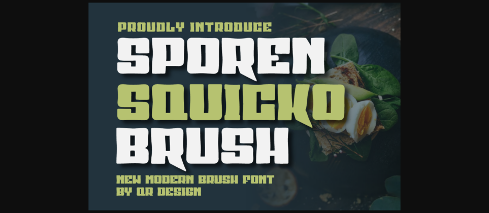 Sporen Squicko Brush Font Poster 1