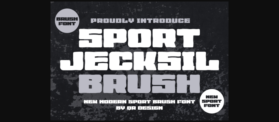 Sport Jecksil Brush Font Poster 3