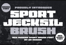 Sport Jecksil Brush Font Poster 1