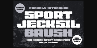 Sport Jecksil Brush Font Poster 1