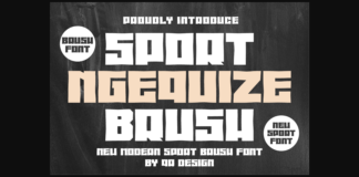 Sport Ngequize Brush Font Poster 1