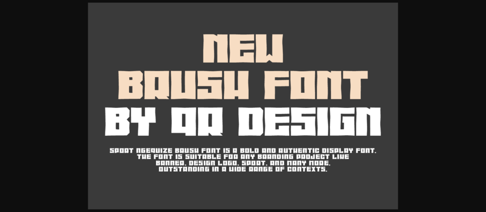 Sport Ngequize Brush Font Poster 5