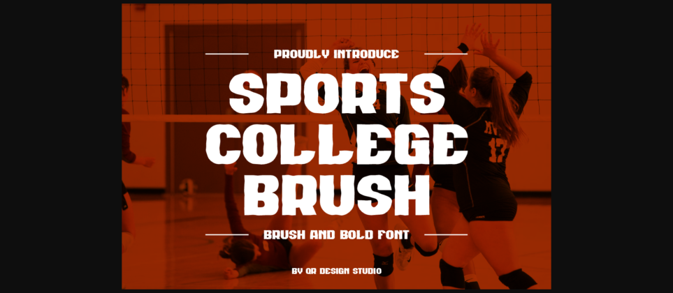 Sports College Brush Font Poster 1