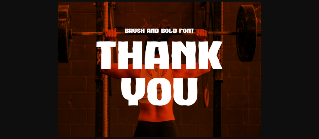 Sports College Brush Font Poster 8