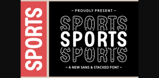 Sports Font Poster 1