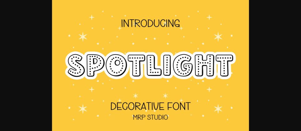 Spotlight Font Poster 3