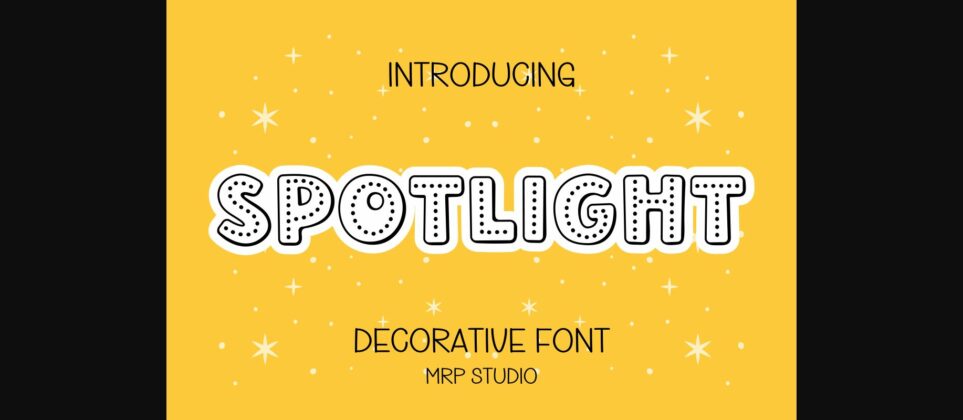 Spotlight Font Poster 3