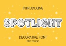 Spotlight Font Poster 1