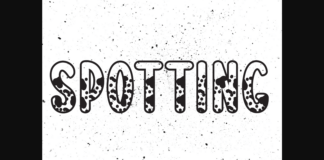 Spotting Font Poster 1