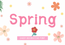 Spring Font Poster 1