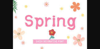 Spring Font Poster 1