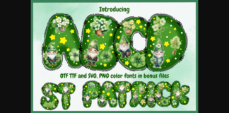 St Patrick Font Poster 1