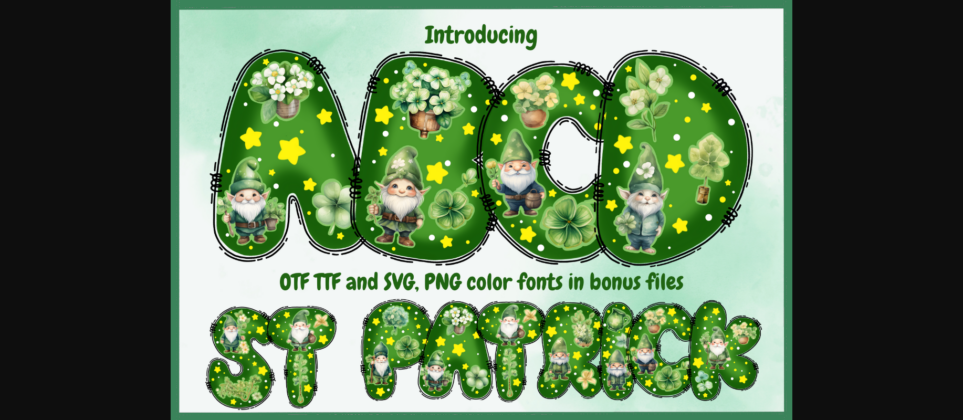 St Patrick Font Poster 1