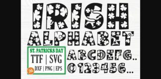 St Patricks Day Font Poster 1