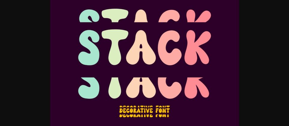 Stack Font Poster 3
