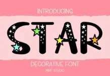 Star Font Star Font Poster 1