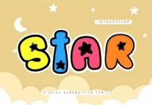 Star Font Star Font Poster 1