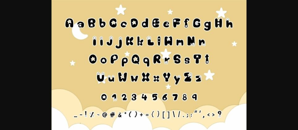 Star Font Poster 4