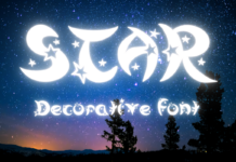 Star Font Poster 1