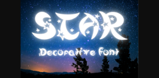 Star Font Poster 1