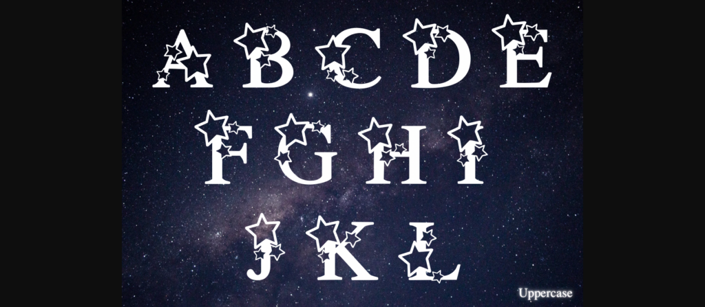 Star Font Poster 4