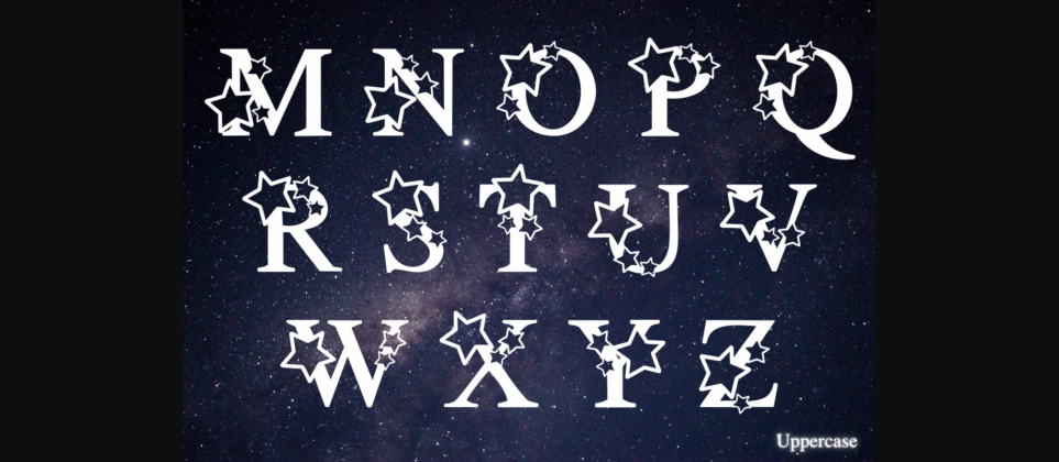 Star Font Poster 5