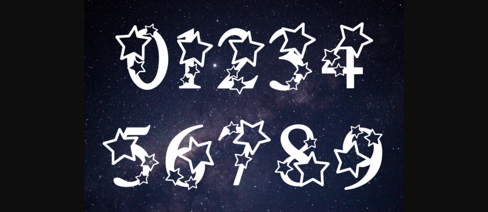 Star Font Poster 8