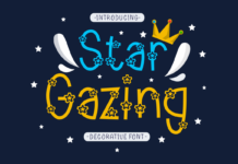 Star Gazing Font Poster 1