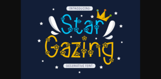 Star Gazing Font Poster 1