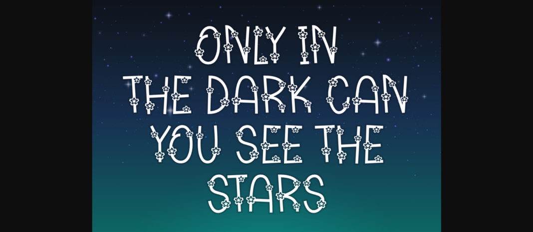 Star Gazing Font Poster 4