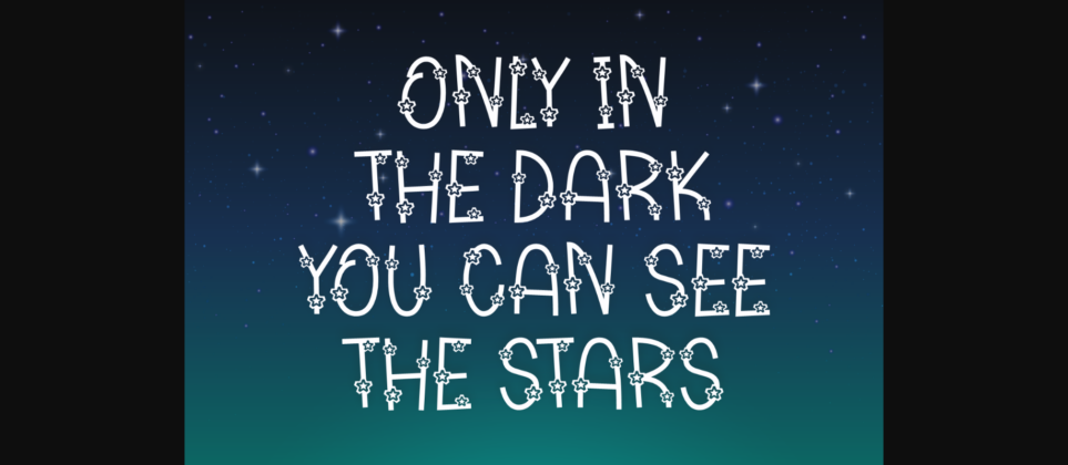 Star Gazing Font Poster 5