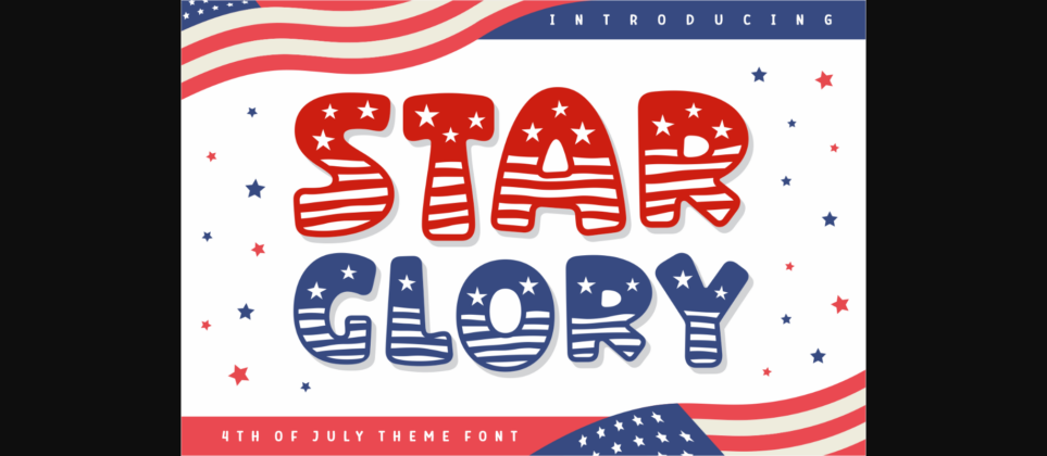 Star Glory Font Poster 3