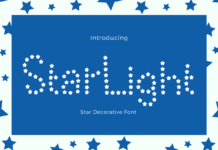 Star Light Font Poster 1