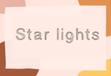 Star Lights Font Poster 1