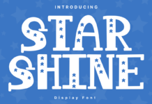 Star Shine Font Poster 1