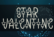 Star Valentine Font Poster 1