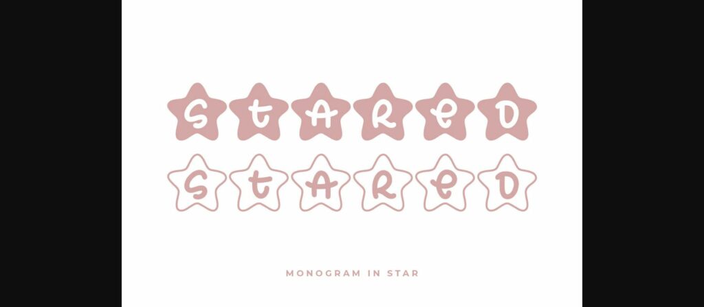 Stared Font Poster 3