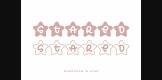 Stared Font Poster 1