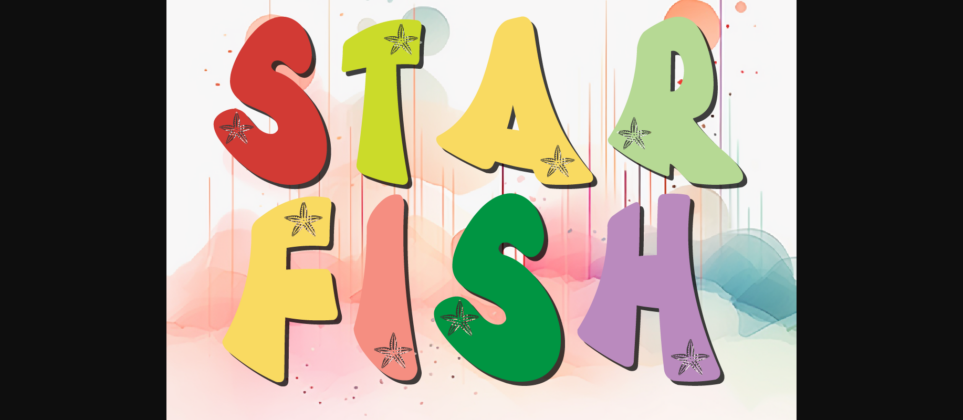 Starfish Glee Glimpse Font Poster 3