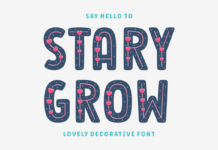 Stary Grow Font Poster 1