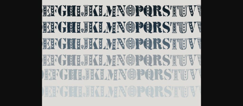Stencil Love Font Poster 7