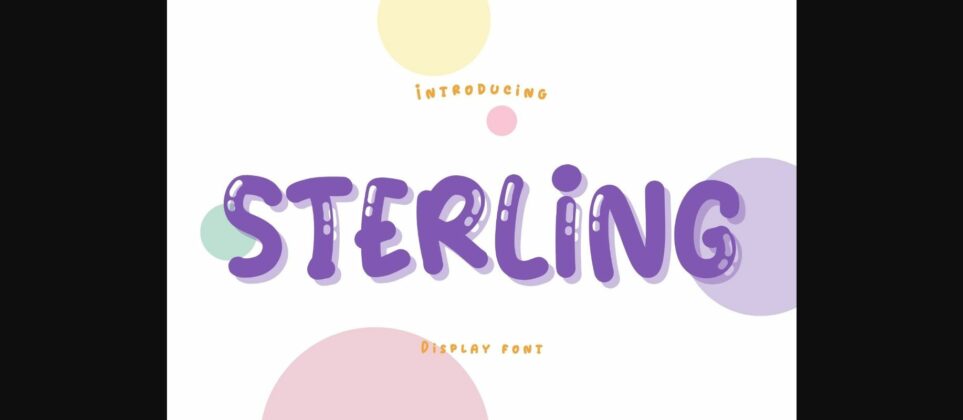 Sterling Font Poster 3