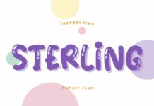 Sterling Font Poster 1